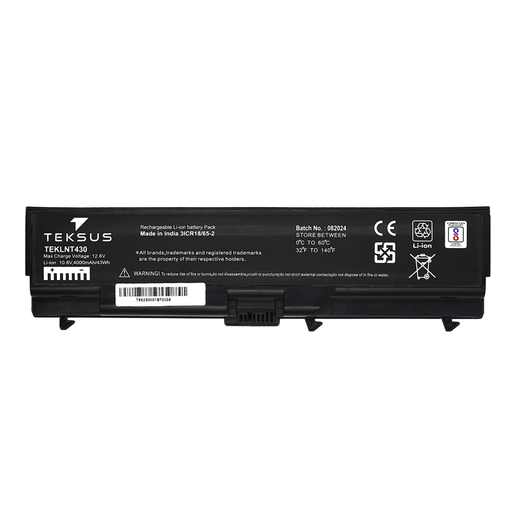 Teksus Laptop Battery Compatible For Lenovo Thinkpad T430 6C view 2